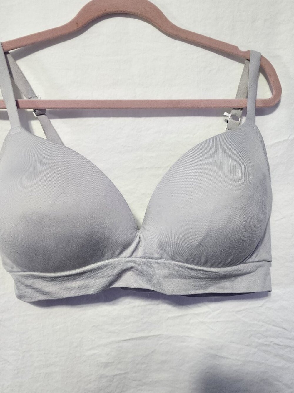 No Boundaries Women's Gray XXXL Padded Wireless Bra NoBo